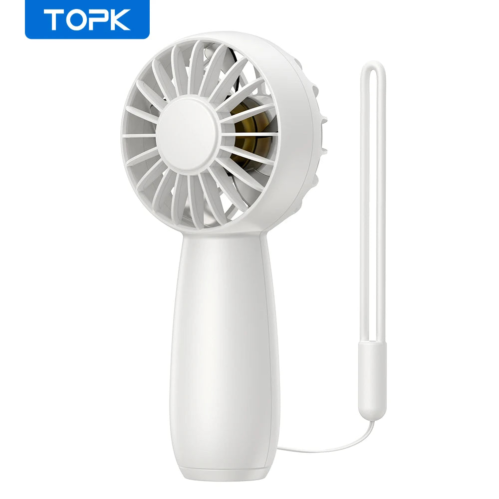 1800Mah Mini Portable Fan,Usb Electric Fan 3 Speeds Rechargeable Portable Fan Eyelash Hand Fans for Room Camping Supplies