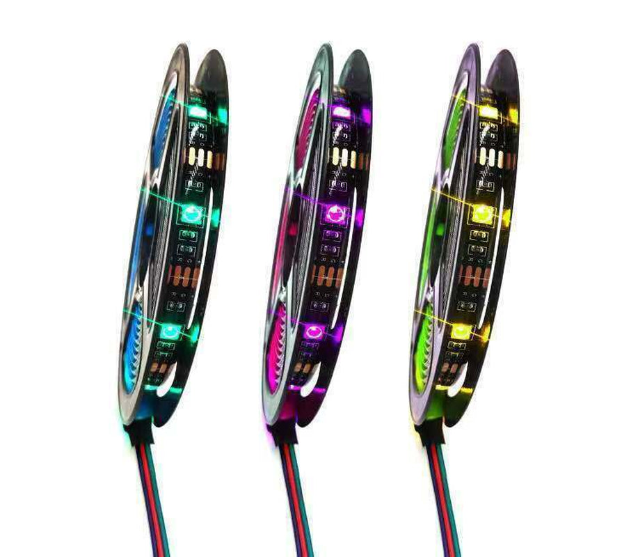 LED Strip Lights 1- 5M RGB 5050 Colour Changing Tape Cabinet Kitchen TV Lighting
