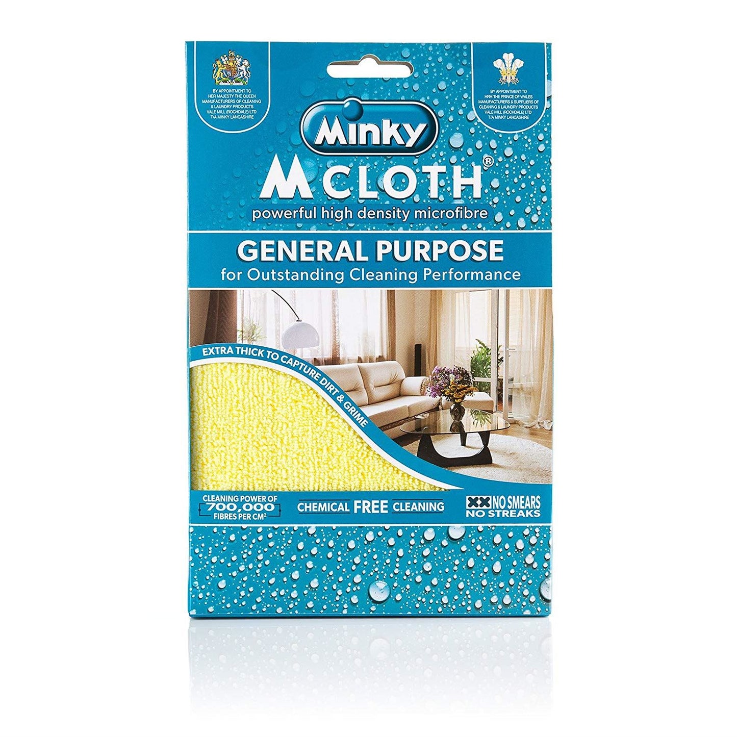 Minky M Cloth Super Soak up Microfibre Cloths Anti-Bacterial Cleaning Pads