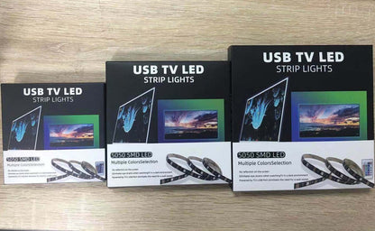 LED Strip Lights 1- 5M RGB 5050 Colour Changing Tape Cabinet Kitchen TV Lighting