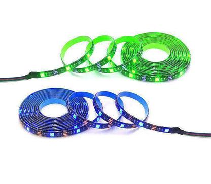 LED Strip Lights 1- 5M RGB 5050 Colour Changing Tape Cabinet Kitchen TV Lighting