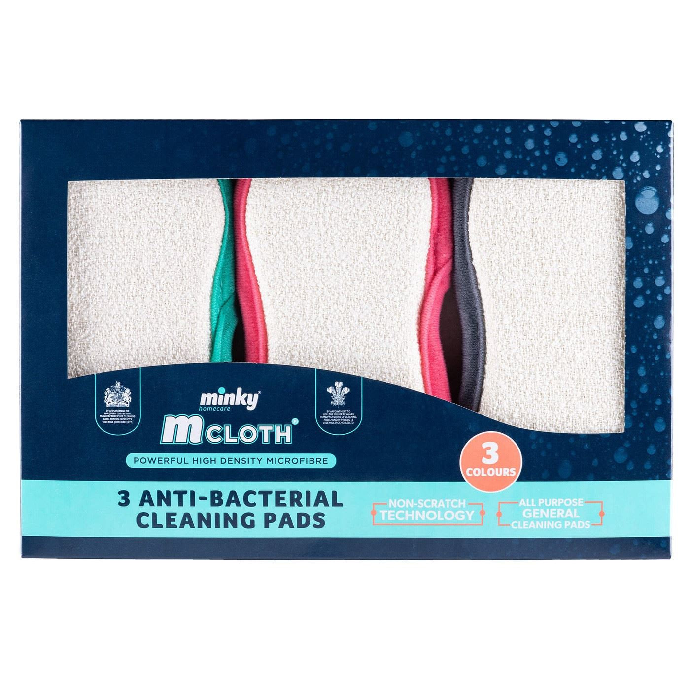 Minky M Cloth Super Soak up Microfibre Cloths Anti-Bacterial Cleaning Pads