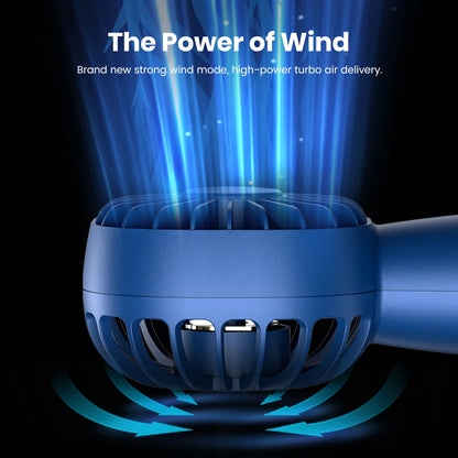 1800Mah Mini Portable Fan,Usb Electric Fan 3 Speeds Rechargeable Portable Fan Eyelash Hand Fans for Room Camping Supplies