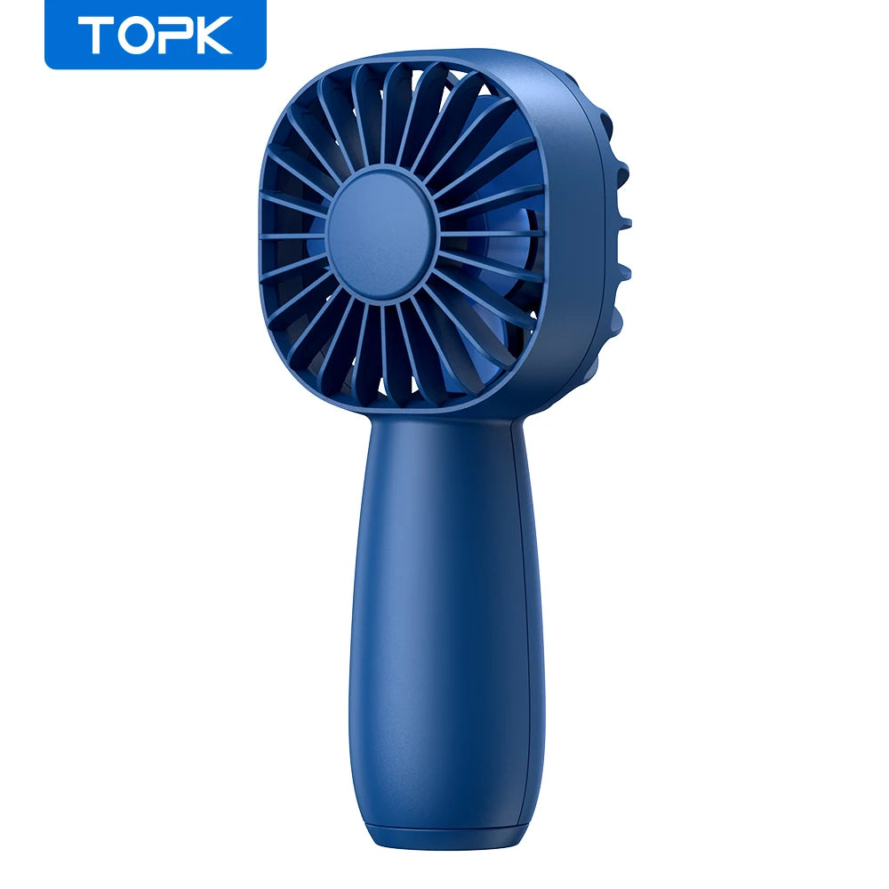 1800Mah Mini Portable Fan,Usb Electric Fan 3 Speeds Rechargeable Portable Fan Eyelash Hand Fans for Room Camping Supplies