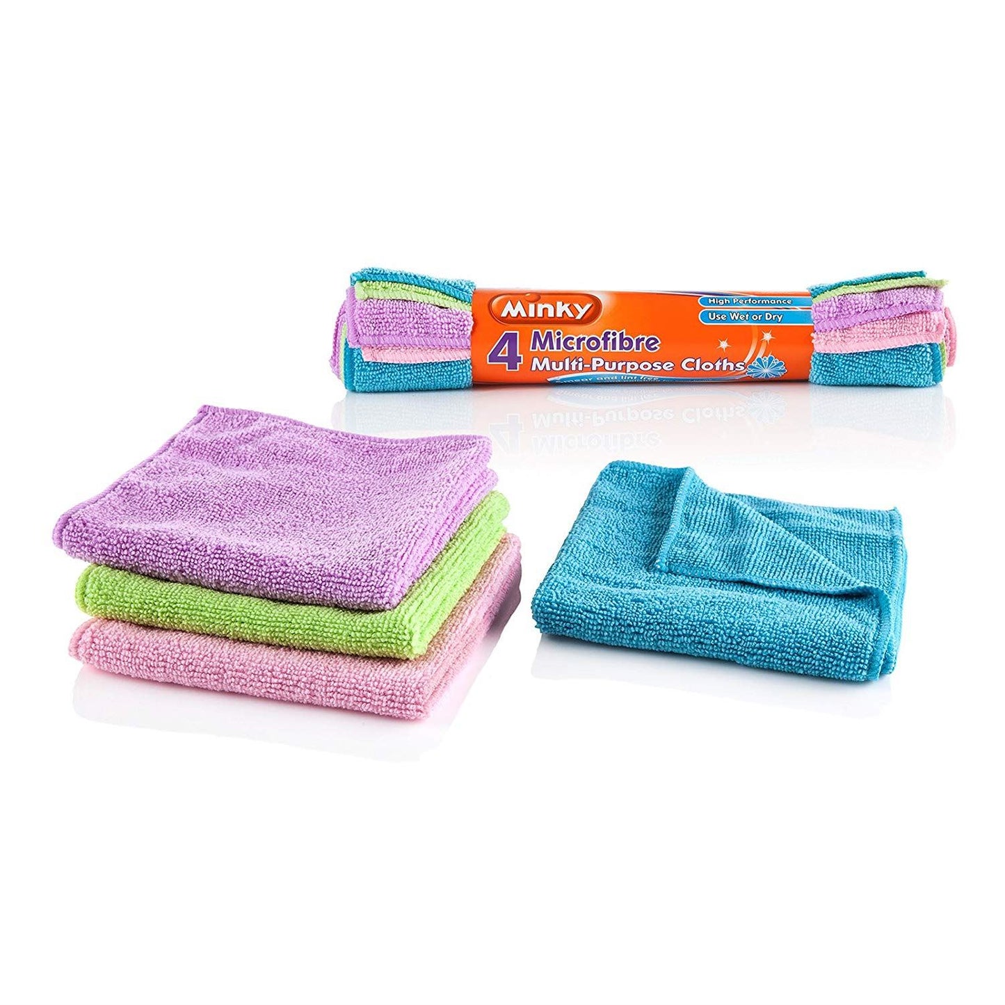 Minky M Cloth Super Soak up Microfibre Cloths Anti-Bacterial Cleaning Pads
