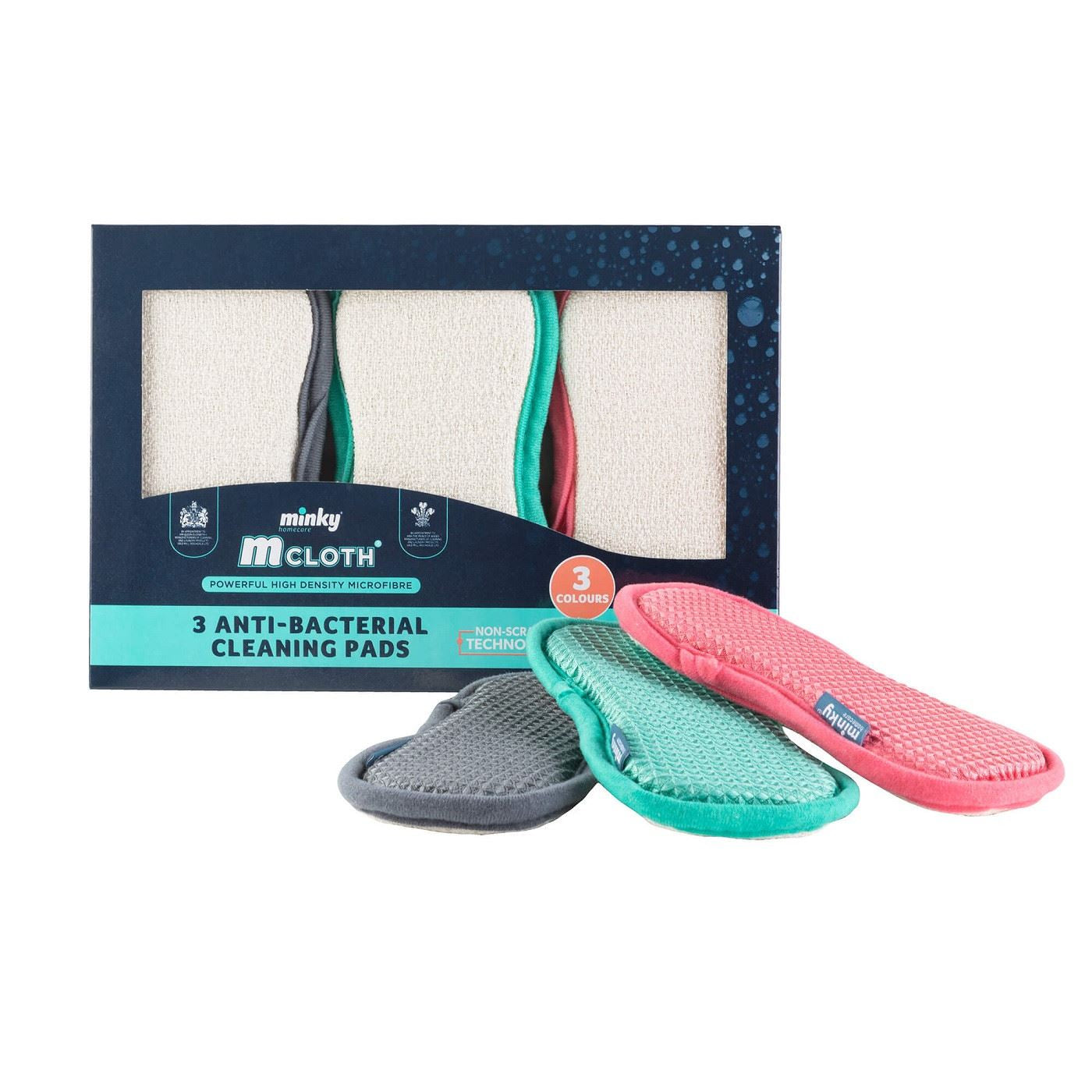 Minky M Cloth Super Soak up Microfibre Cloths Anti-Bacterial Cleaning Pads